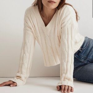 Madewell Cable Knit Sweater XS